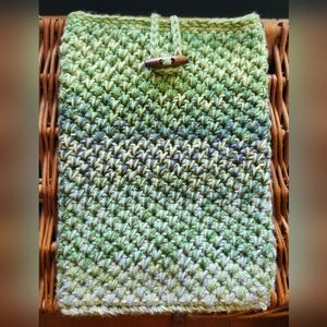 Handmade Green Crochet Laptop Case